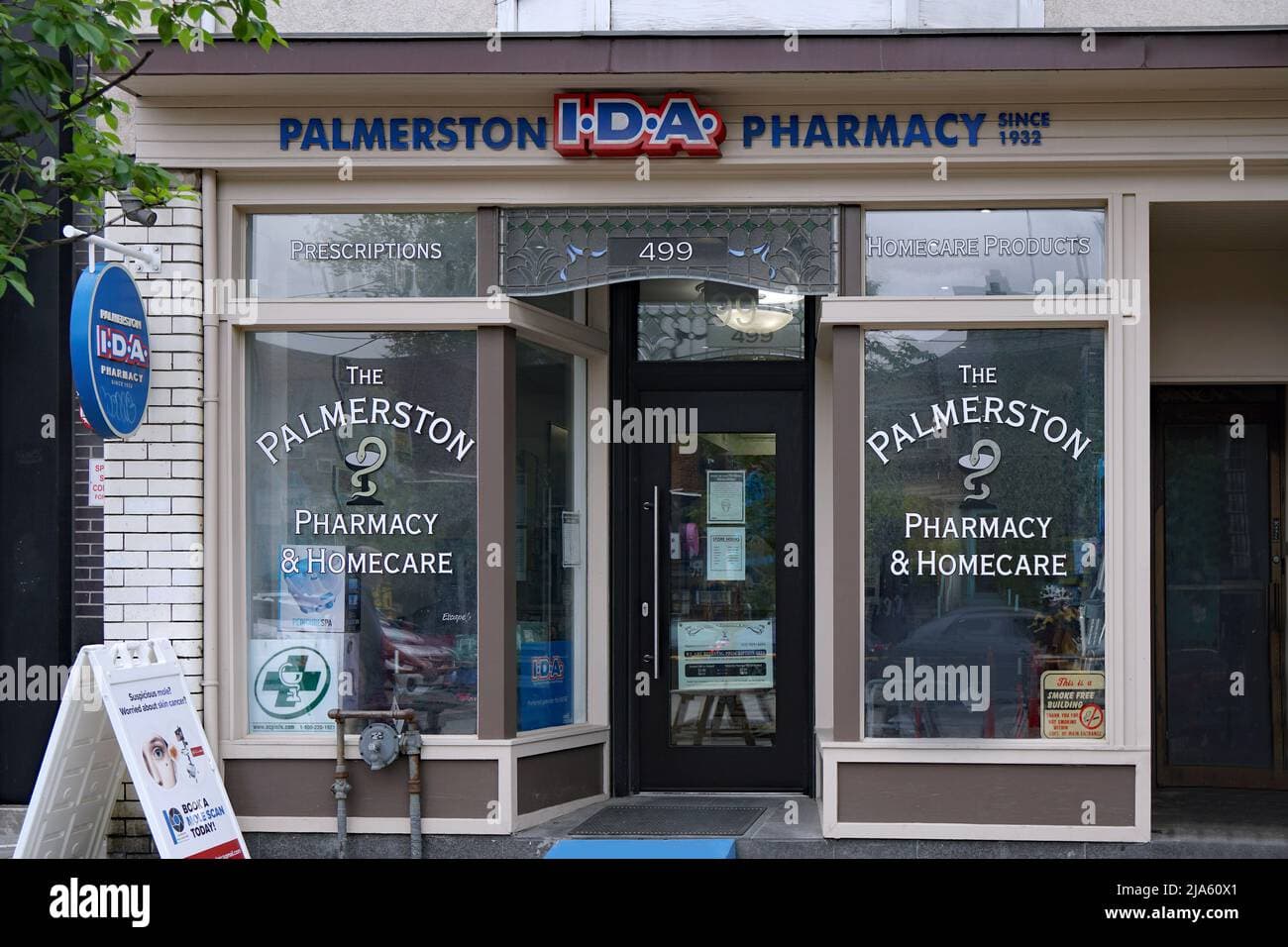 Independent pharmacy storefront in Queens NYC neighborhood